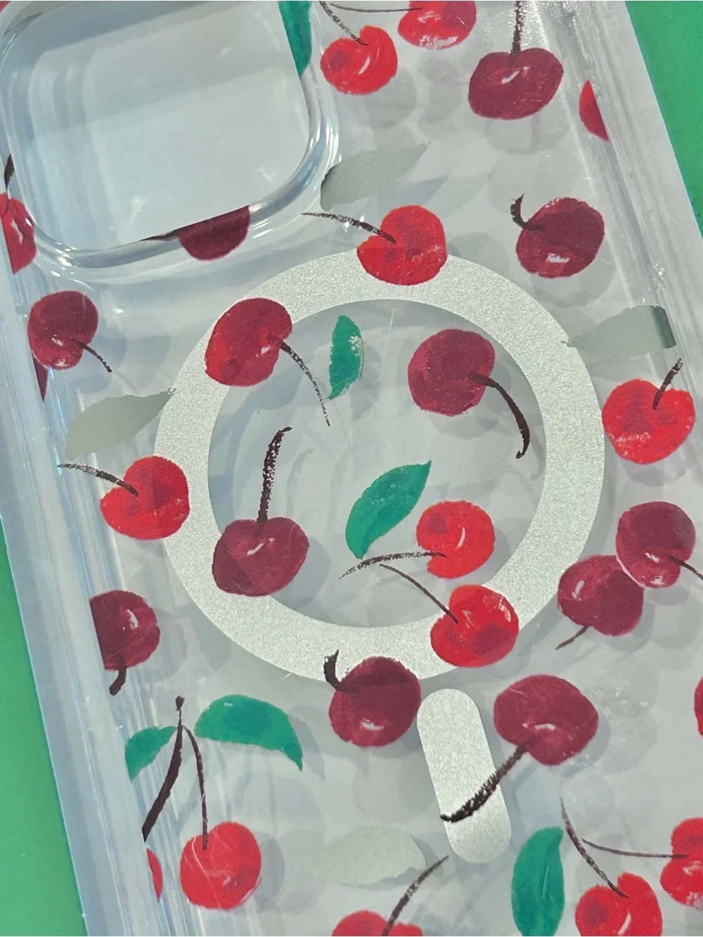 kate spade Clear Cherry Pattern iPhone 16 Pro Max Case MagSafe New in Box